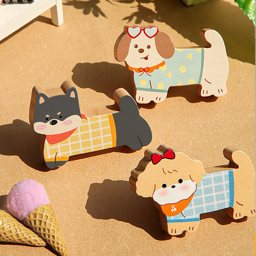 硕南创意可爱卡通儿童房柜门橱柜抽屉衣柜实木免打孔拉手把手自粘 - 图2