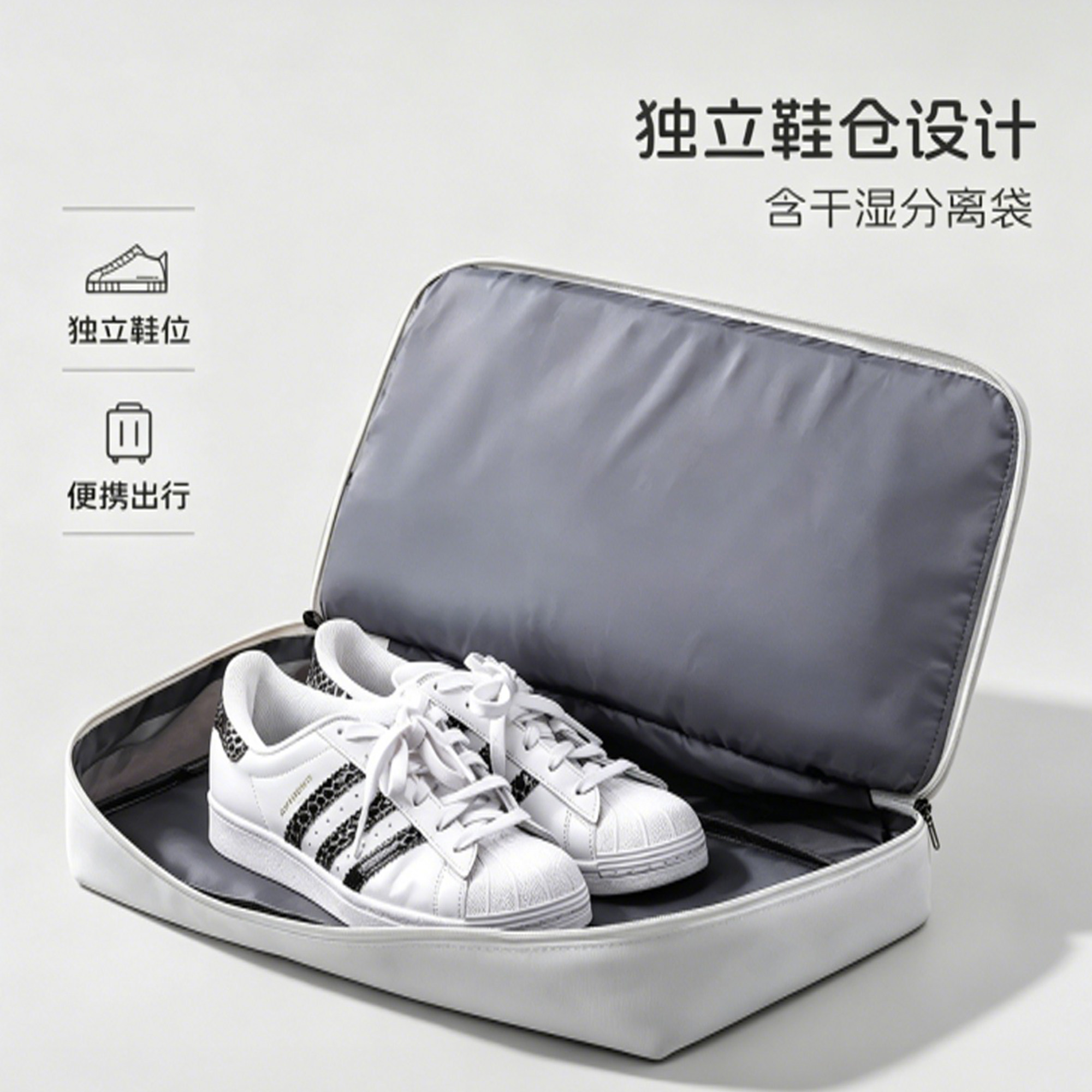 Large capacity lightweight dry and wet separation travel fitness bag