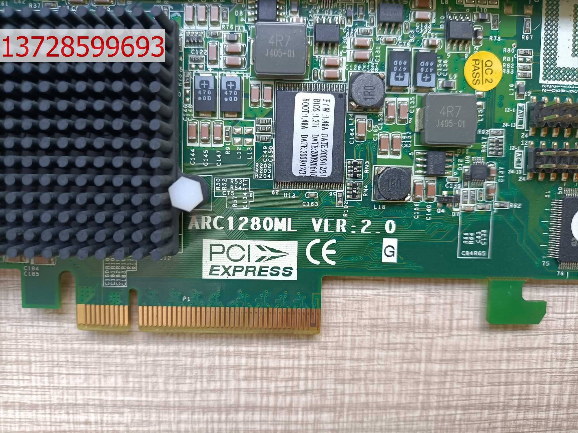 原装 ARECA ARC1280ML ARC-1261ML VER：2.0 SAS SATA 阵列卡 - 图1