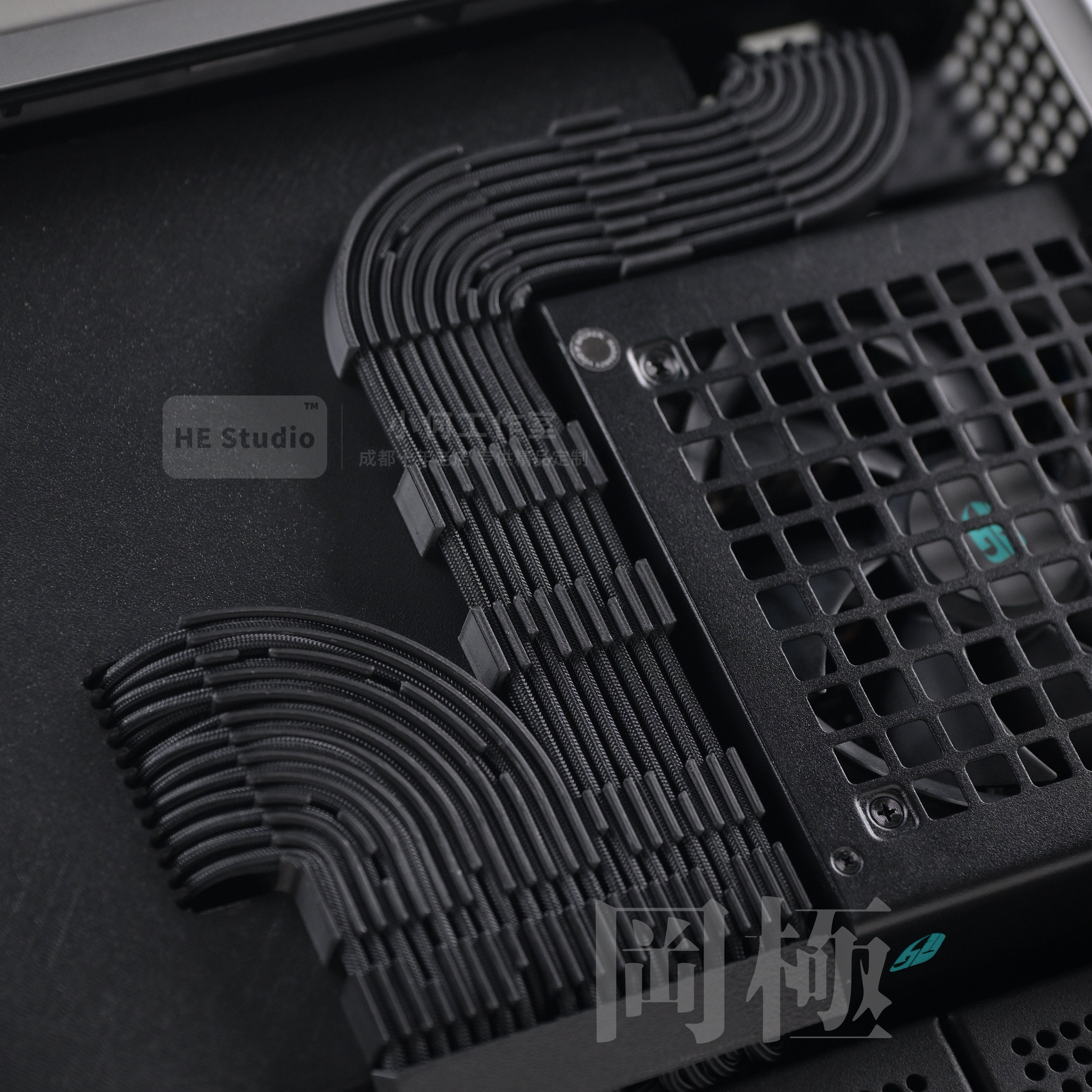 3D printed customized network cable management trough