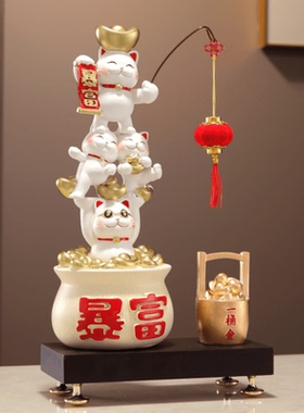 招财猫摆件开业乔迁高档礼物