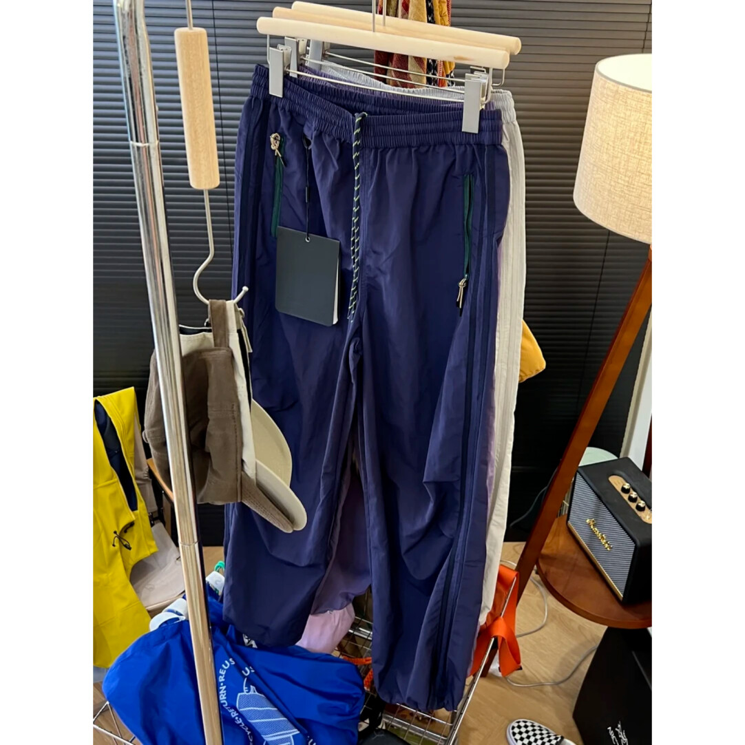 WMXZ2024秋季新款女士设计感美式抽绳可收脚口可散腿休闲工装裤 - 图2