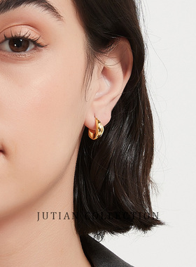 JUTIAN实心厚重质感高级感纯银