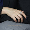 Sterling silver ring cold style irregular matte fashion