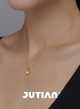 JUTIAN冷淡风纯银银镀女INS项链