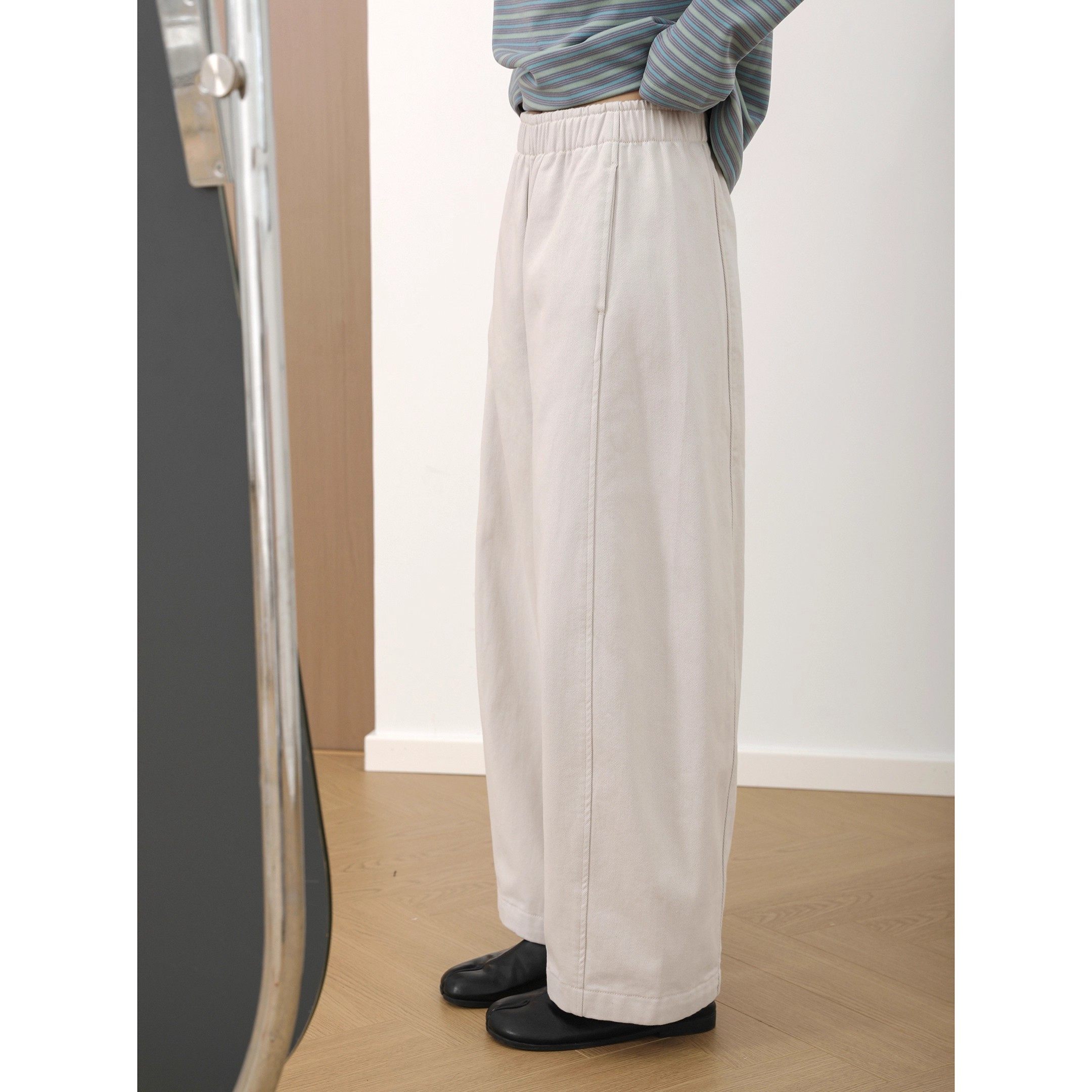 清仓捡漏~秋冬新品斜纹棉高腰加绒阔腿休闲裤加厚松紧腰百搭裤子,淘宝优惠券,粉丝福利购,淘宝优惠卷