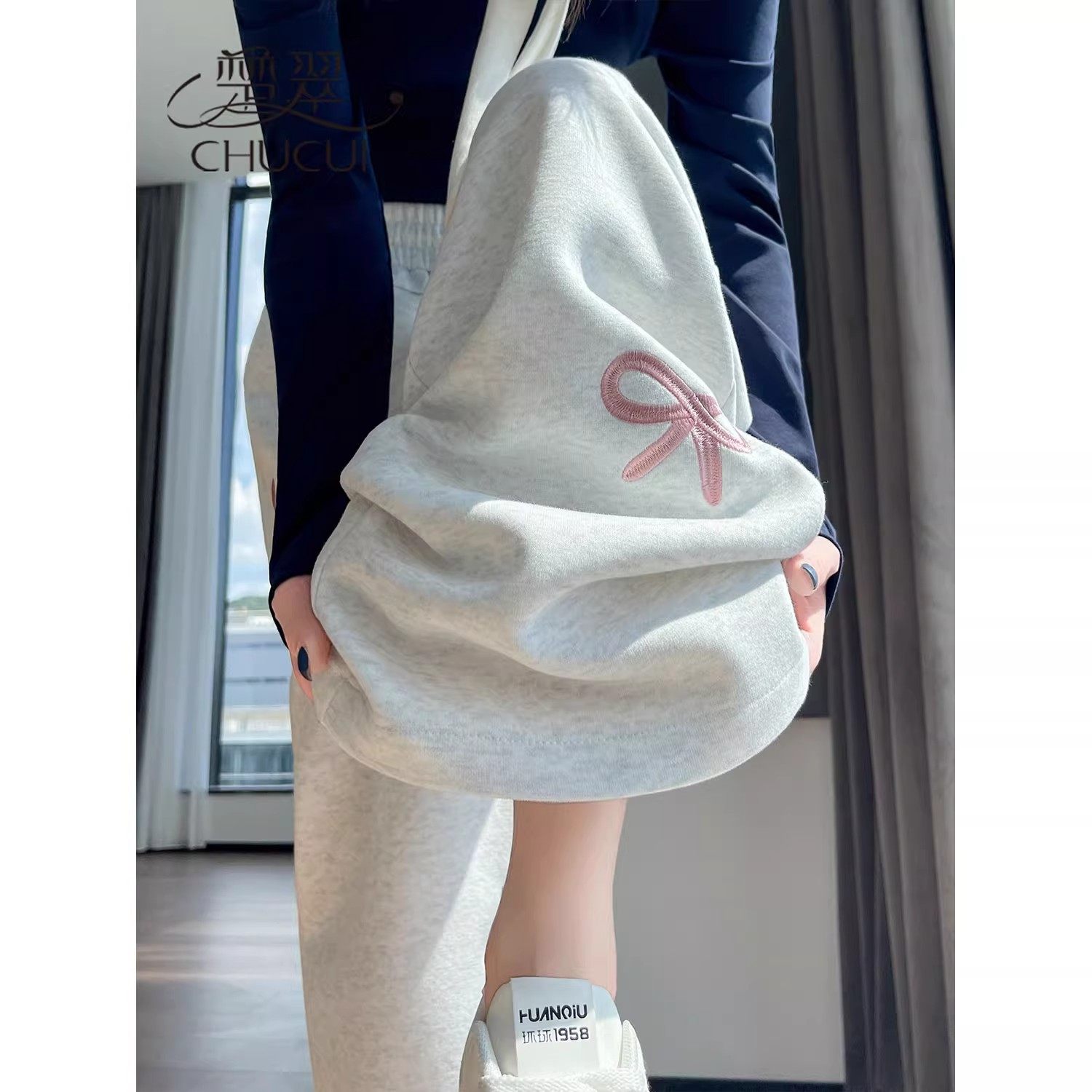 清仓捡漏~小个子运动裤卫裤女冬季超火a字阔腿裤直筒休闲加绒裤子,淘宝优惠券,粉丝福利购,淘宝优惠卷