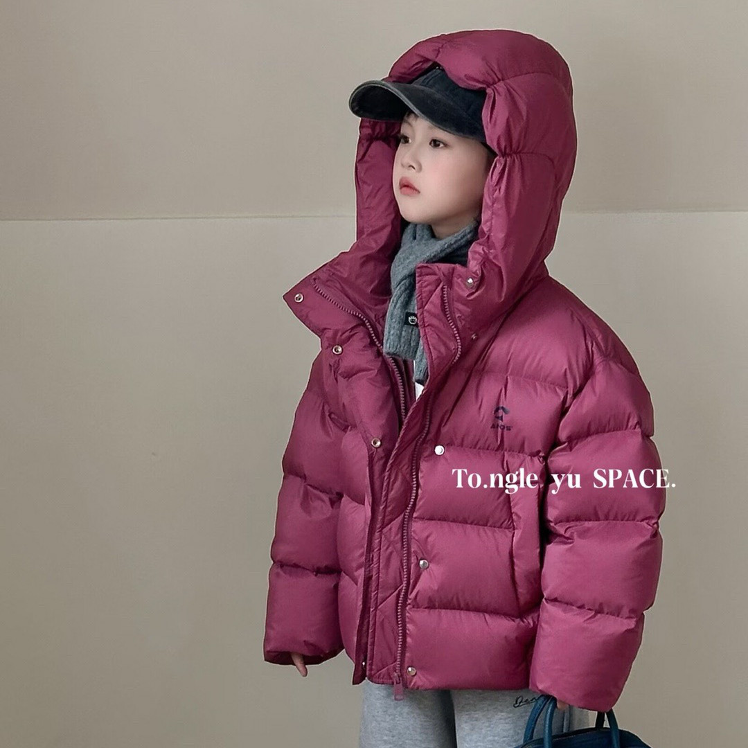 童乐鱼2025冬新款男童女童短款羽绒服外套儿童白鸭绒童装潮2901,淘宝优惠券,粉丝福利购,淘宝优惠卷