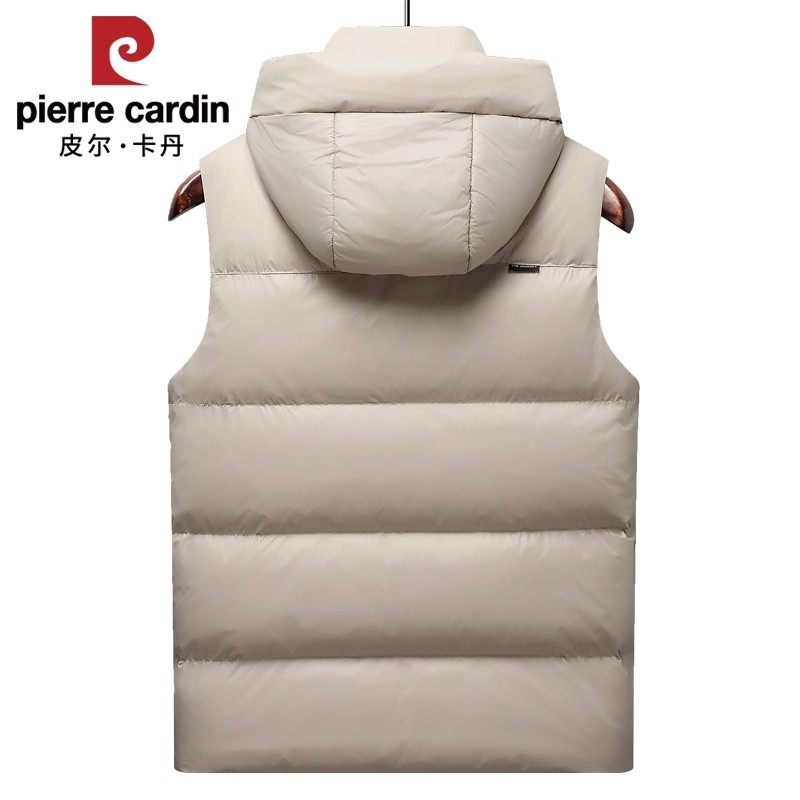 皮尔卡丹石墨烯羽绒马甲男士外穿秋冬2025新款连帽高端羽绒服背心,淘宝优惠券,粉丝福利购,淘宝优惠卷