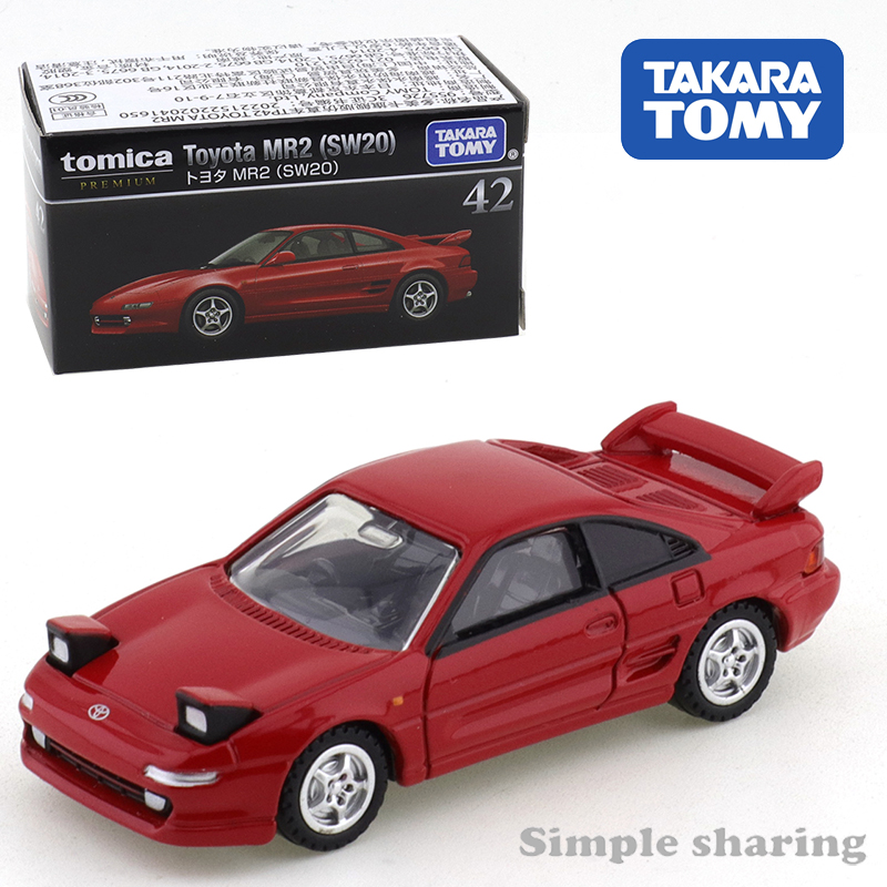 TOMY多美卡TP42 丰田Toyota MR2 (SW20) 黑盒旗舰合金车模型摆件 - 图3