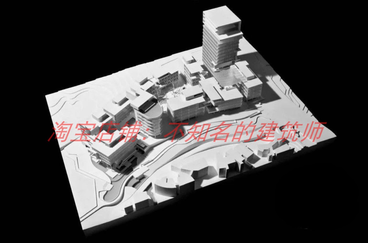 【直向建筑】成都麓湖漂浮总部办公SU模型 - 图0