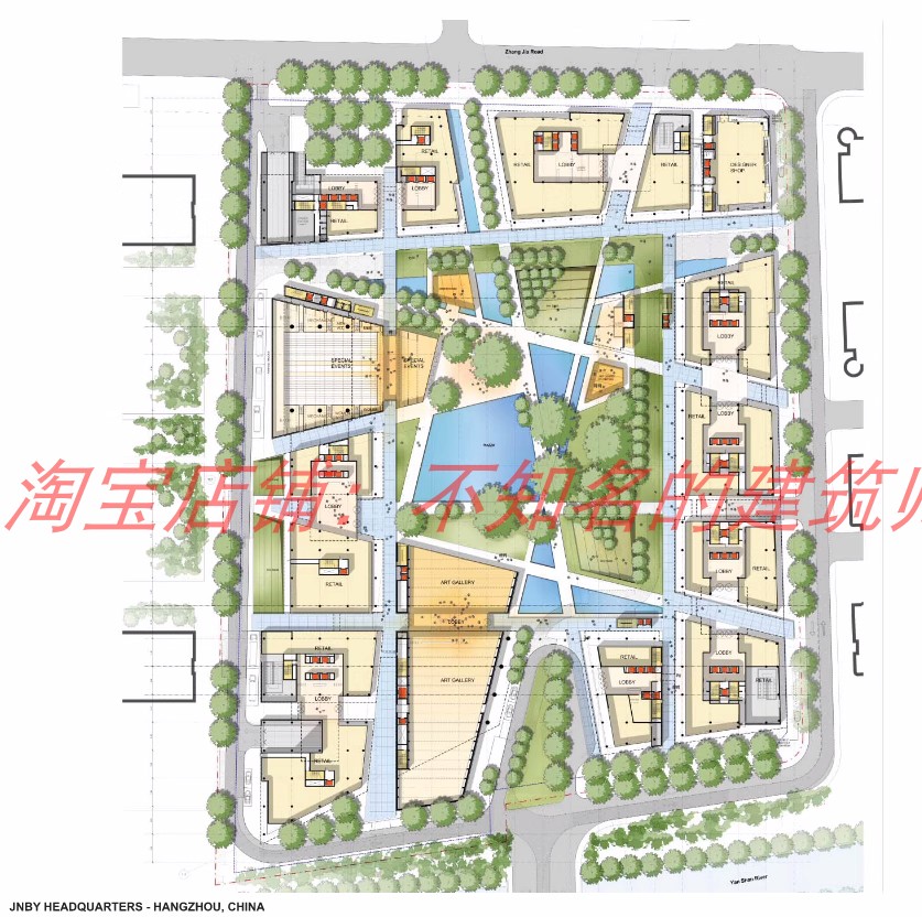 【皮亚诺】杭州天目里设计方案+幕墙施工图+景观扩初及cad+招商册 - 图3