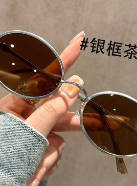 复古老钱风偏光墨镜女款高级感