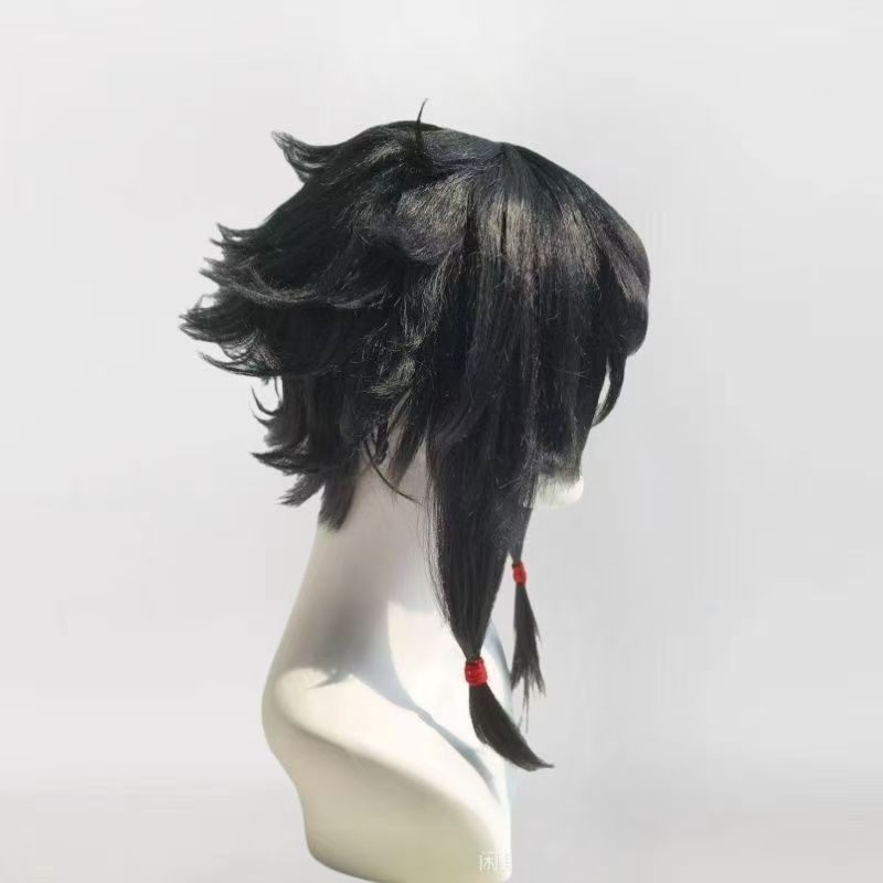 头七怪谈子车甫昭cos假发黑二次元毛娘动漫展会拍照聚会演出道具,淘宝优惠券,粉丝福利购,淘宝优惠卷