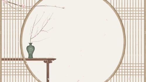 婚纱摄影背景布全家福工笔中国风古风亲子旗袍拍摄儿童拍照背景布 - 图3