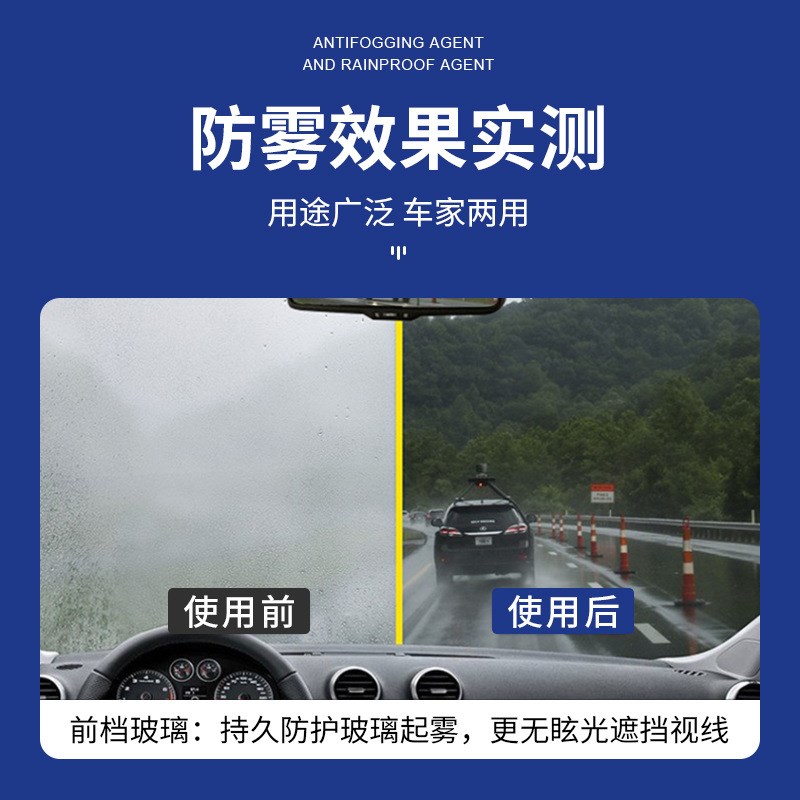 FantasticXml汽车玻璃防雾剂防雨剂前挡玻璃后视镜车窗防雨镀膜剂-图1