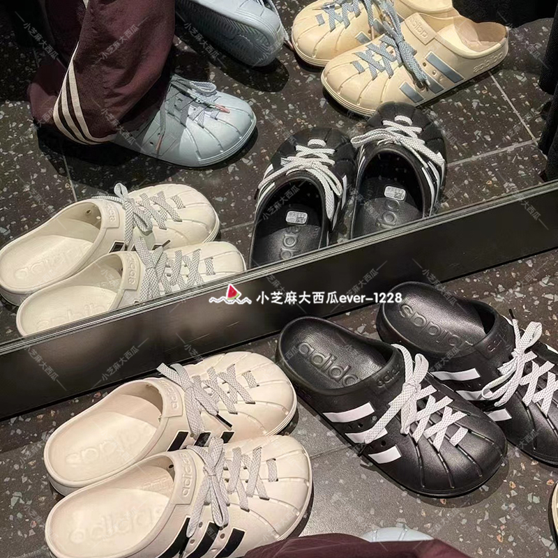 adidas三叶草ADILETTE套入平底拖鞋勃肯鞋JH9848/9849/9850/9853 - 图2