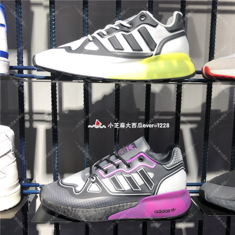 adidas三叶草专柜正品ZX 2K BOOST王嘉尔 男女运动鞋G55509GZ5222 - 图1