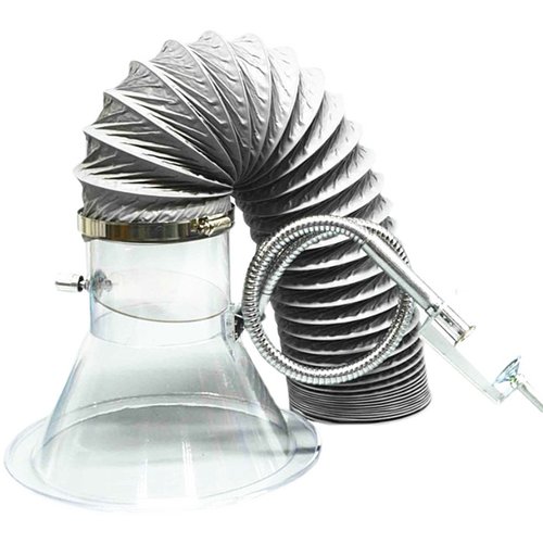 厂家流水线电子烙铁焊锡塑料吸烟罩喇叭口抽烟排风罩软管支架卡箍 - 图3