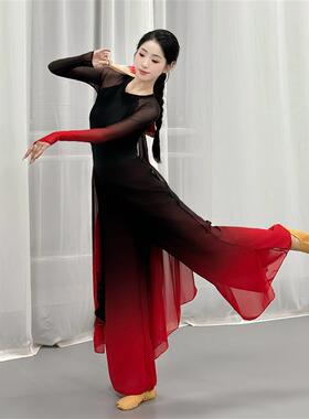 送扇子古典舞舞蹈服抬龙王演出服扇子舞胶州秧歌服荷花奖中国溯跃