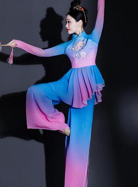 送扇子胶州秧歌古典女2025新款舞服秋冬民族扇子舞演出服艺考广场