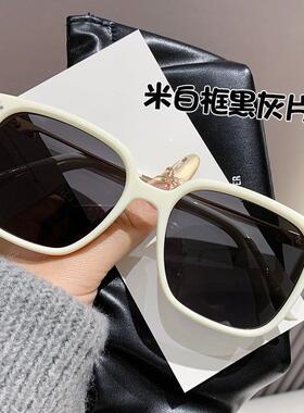 GM墨镜女防紫外线黑框日落可配度数大脸显瘦车级感太阳眼镜偏光