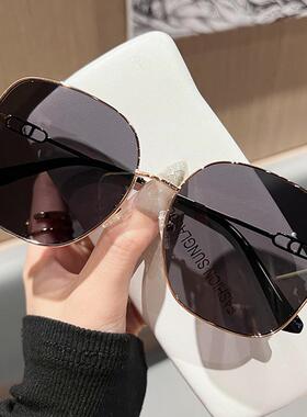 渐变色时尚太阳镜女级感大框可配近视度数显瘦偏光防紫外线墨镜