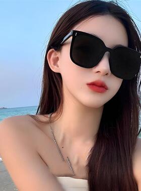 太阳镜女士夏季防紫外线遮阳镜级感显脸小时尚百搭款方圆脸墨镜