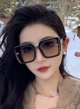 墨镜女款级感气质防晒ins潮2025新款防紫外线方圆脸显瘦太阳镜