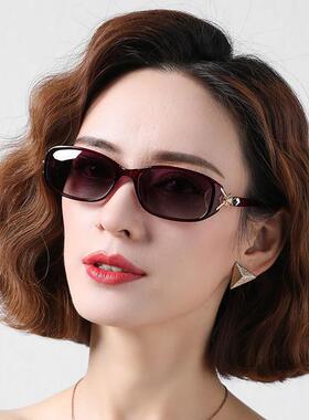 2025新款太阳镜女士狐狸头镶钻网红小框墨镜时尚优雅防紫外线眼镜