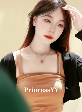 PrincessYY高级感银色配饰项链长叠戴挂坠70cm设计感轻奢小众轻奢