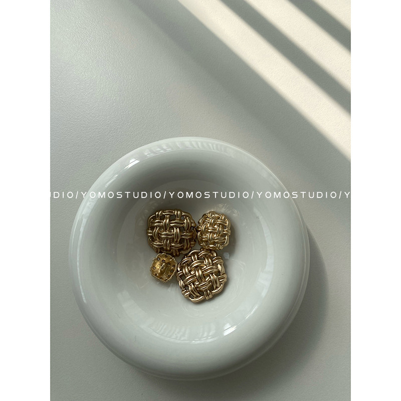 YOMO 粗花呢装饰扣温柔淑女服装纽扣金属衬衫毛衣扣子外套大衣扣,淘宝优惠券,粉丝福利购,淘宝优惠卷