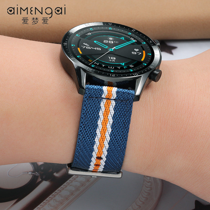 帆布男精工卡西欧西铁城阿玛尼华为 爱梦爱配件