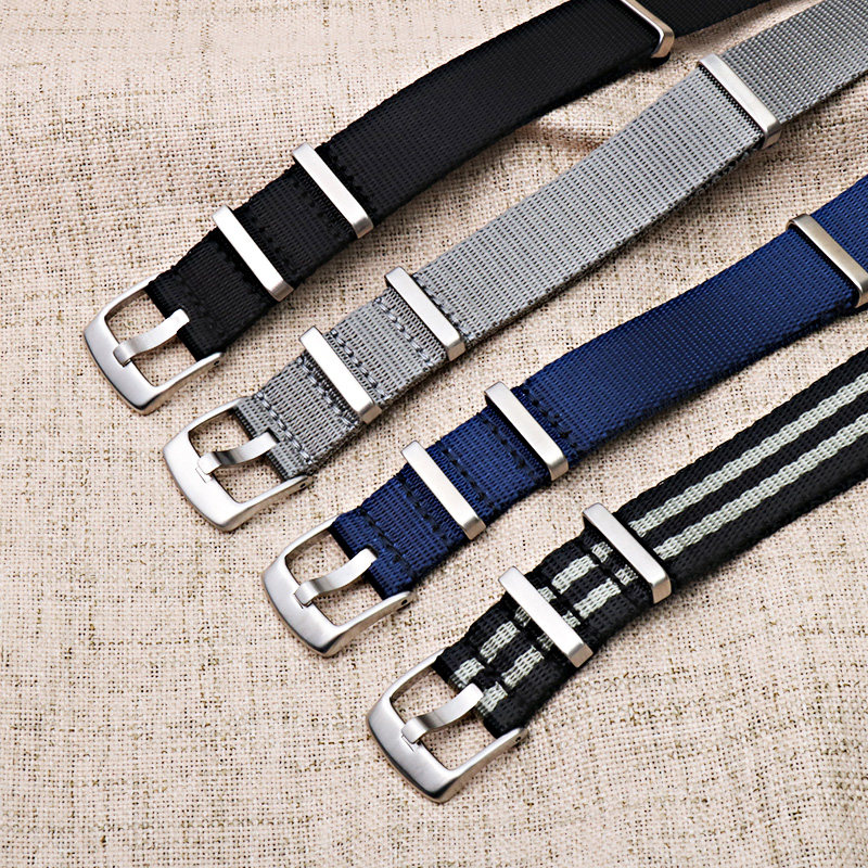 欧米茄海马300尼龙帆布表带男表带 爱梦爱配件