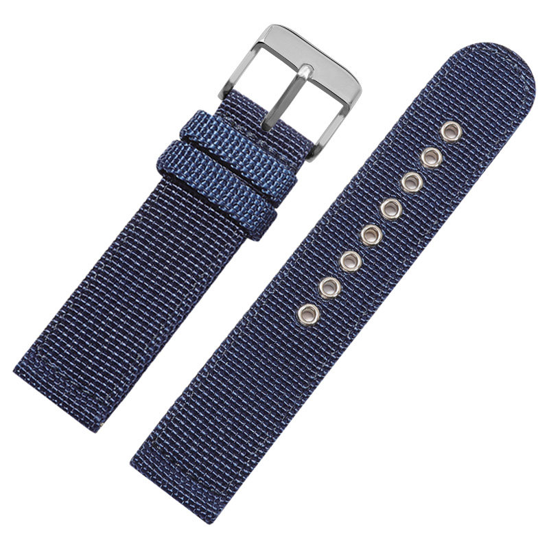 蓝色尼龙西铁城蓝天使罗西尼手表链 爱梦爱配件