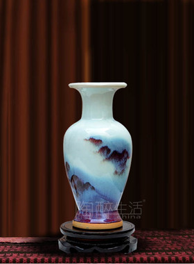 宋钧窑葫芦瓶 家居摆件瓷器 古玩收藏工艺品 古董收藏老货