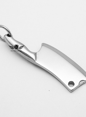 朋克项链吊坠钛钢创意菜刀厨师