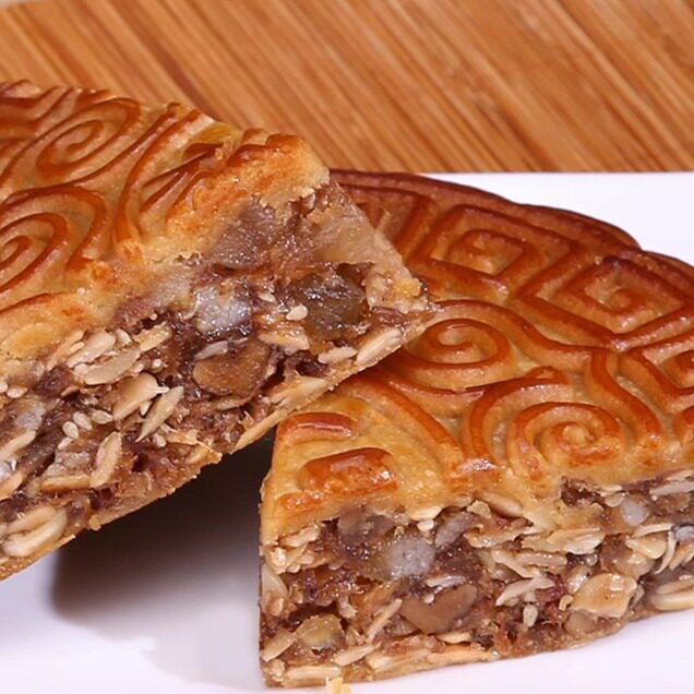 (现做)广西玉林五仁叉烧大月饼金腿礼盒装老式传统广式中秋月饼