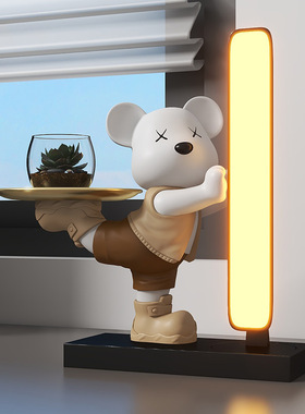 暴力熊收纳小夜灯摆件