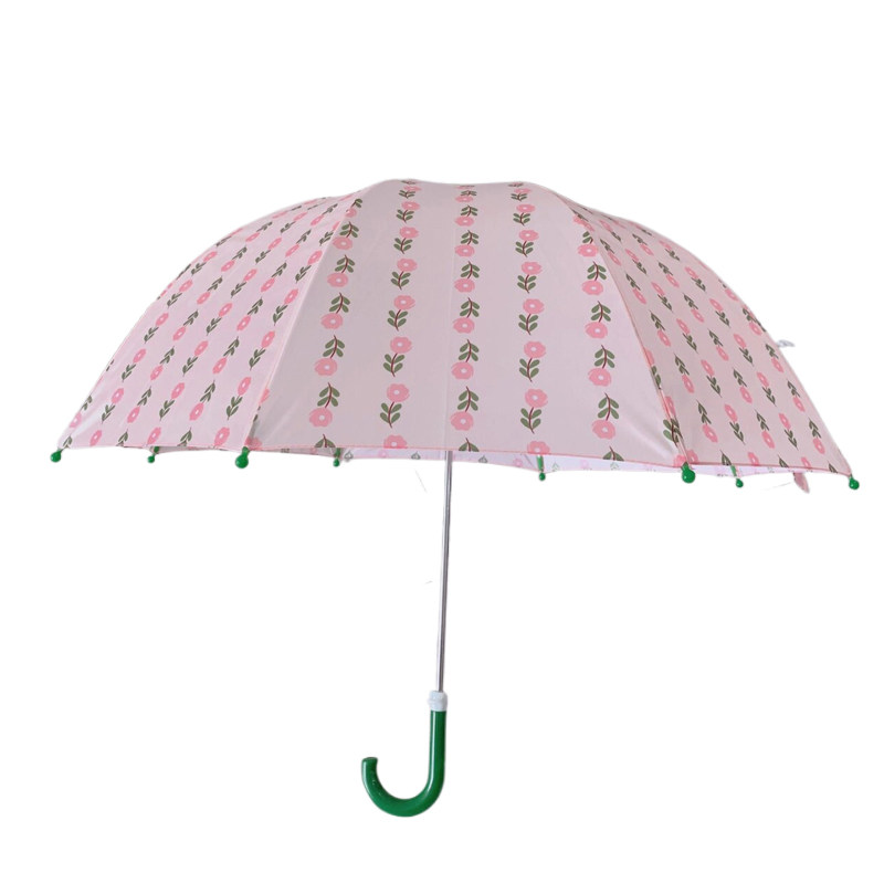 ins风韩版儿童雨伞女宝雨伞幼儿园上学手动可爱轻便式粉色小花伞,淘宝优惠券,粉丝福利购,淘宝优惠卷