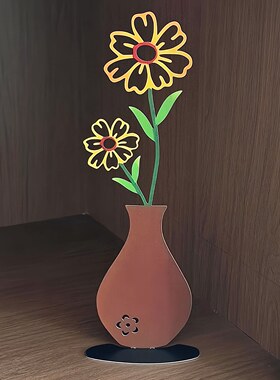 多巴胺彩印瓶桌面摆件
