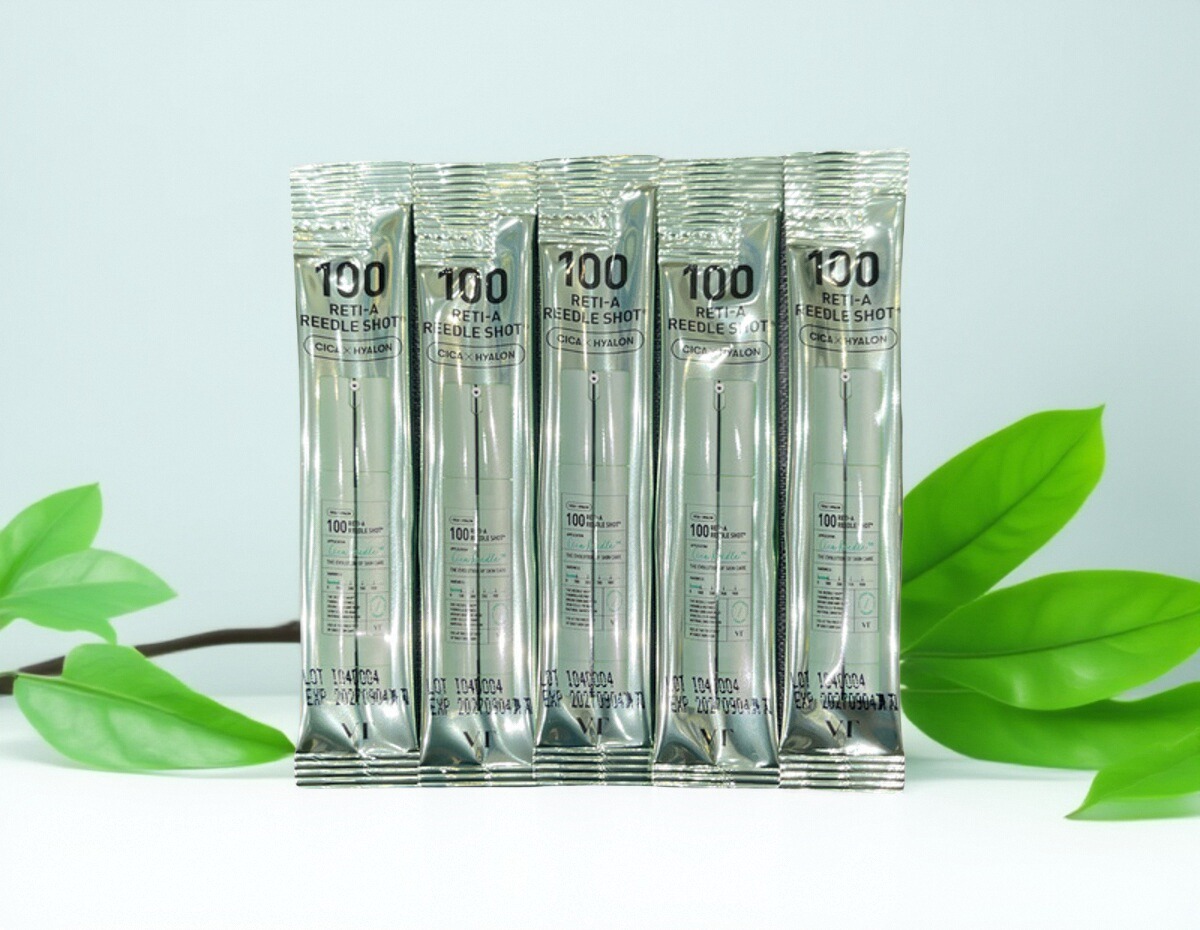 韩国VT薇蒂积雪草补水收缩毛孔不刺激微针精华混装2ml便携装100针 - 图1