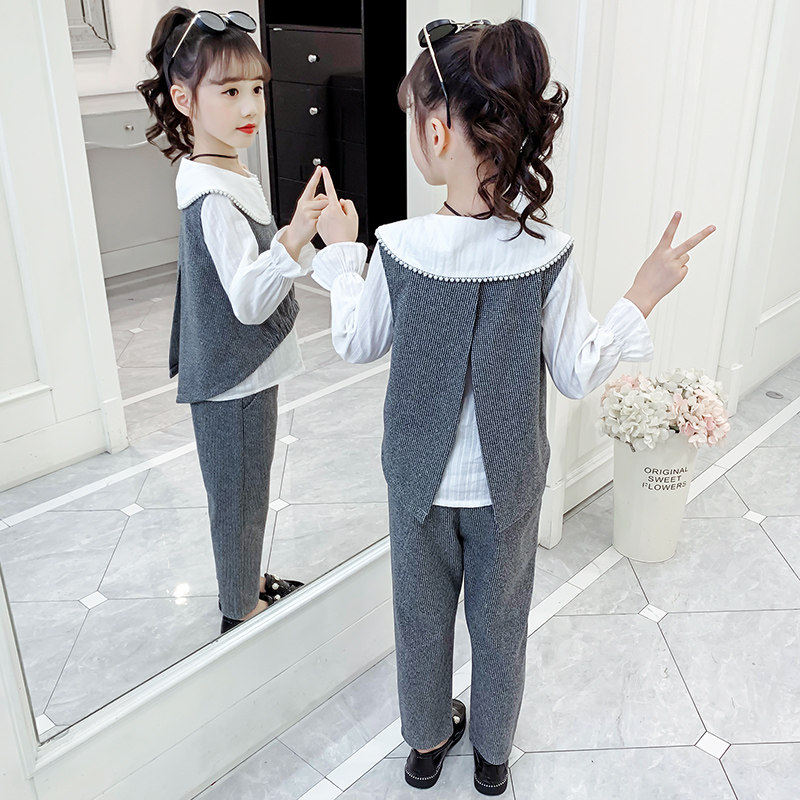 童装秋装2020新款洋气女孩中大童 喔克宝贝童装套装