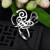 S925 sterling silver universal ring set with amber beeswax for women