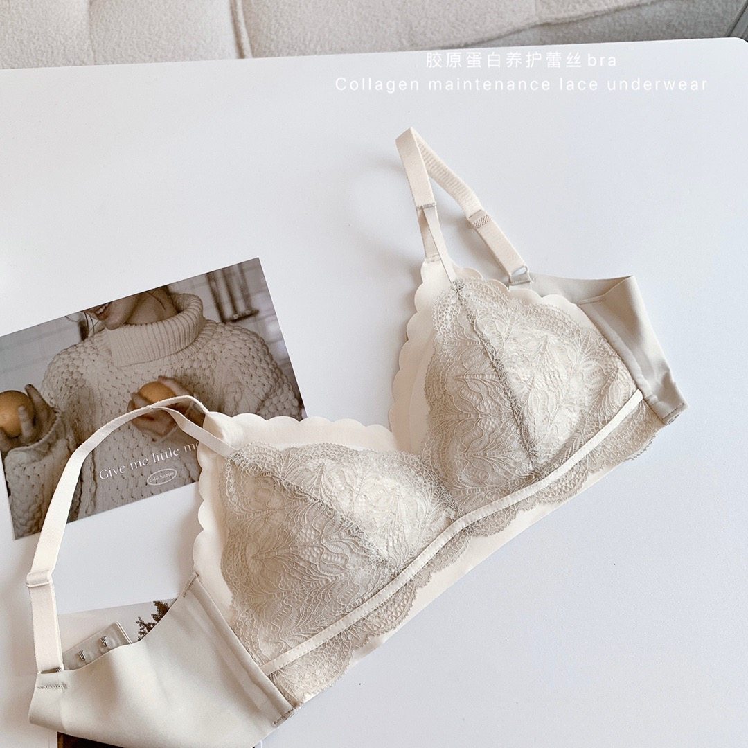 胶原蛋白养护蕾丝6613法式性感内衣 amelielady文胸