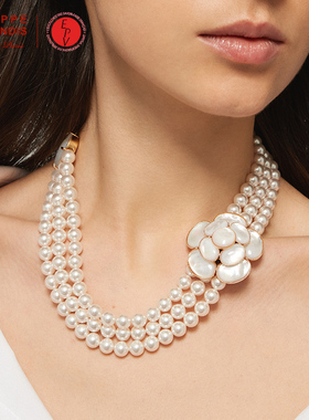 经典山茶花系列高级感女款项链