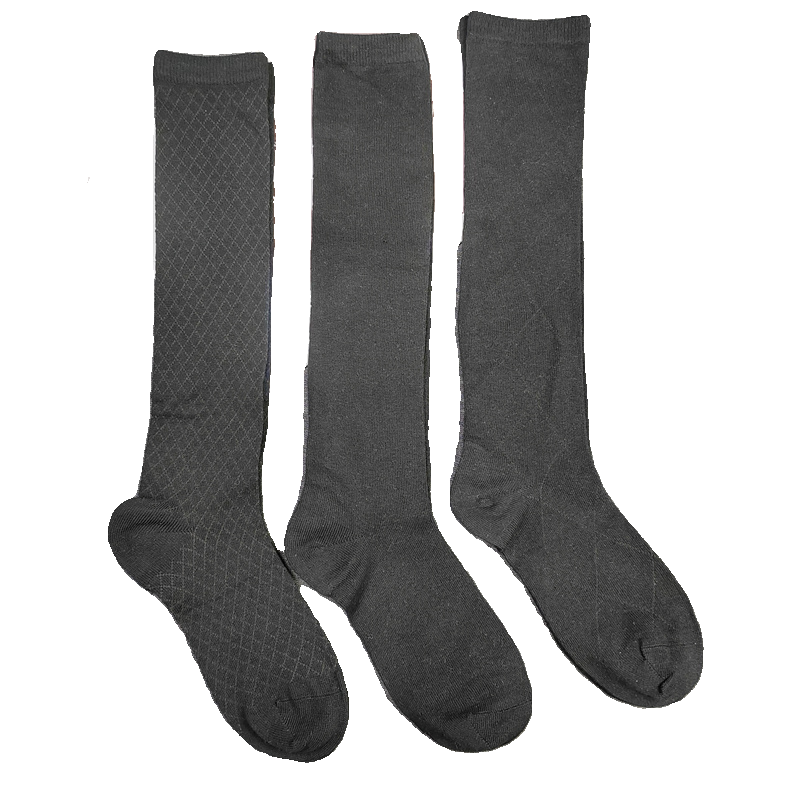 外单 小腿袜女四季纯棉高筒及膝黑色显瘦jk日系学院风ins潮百搭袜,淘宝优惠券,粉丝福利购,淘宝优惠卷