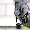 Jiage carabiner compass + thermometer metal case