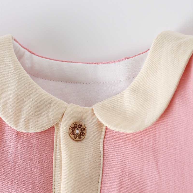 女宝宝中棉保暖夹棉纯棉秋冬新爬服 gardencity连身衣/爬服/哈衣