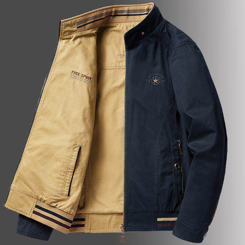 MAROLIO~一起感受美丽的秋冬！高级感双面穿夹克男士秋冬休闲外套,淘宝优惠券,粉丝福利购,淘宝优惠卷